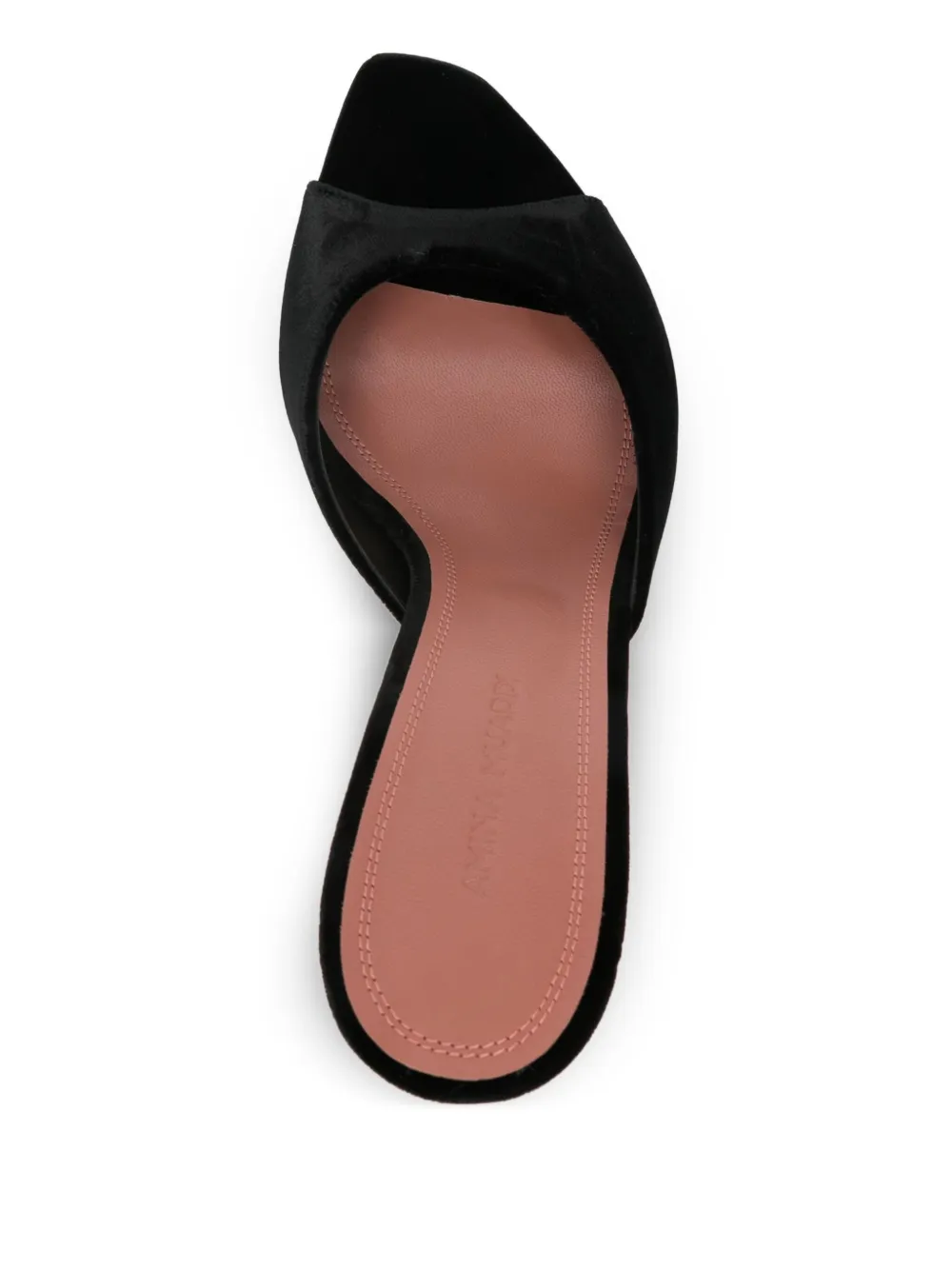 Amina Muaddi 95 mm Alexa muiltjes met hak Zwart