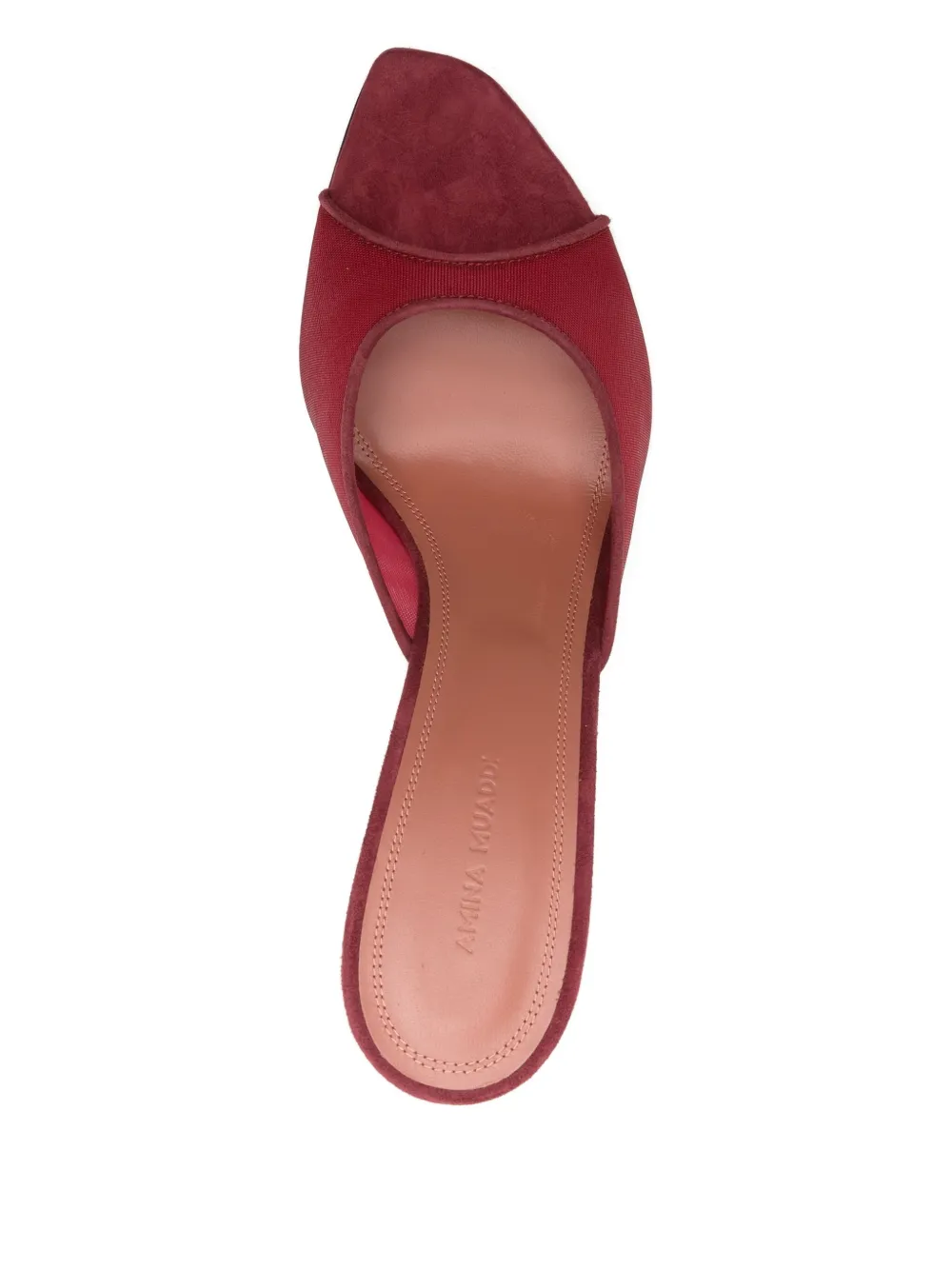 Amina Muaddi 95 mm Alexa muiltjes met hak Rood