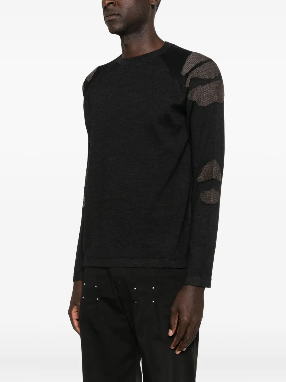 J.lal Long-sleeve Sweater In Black