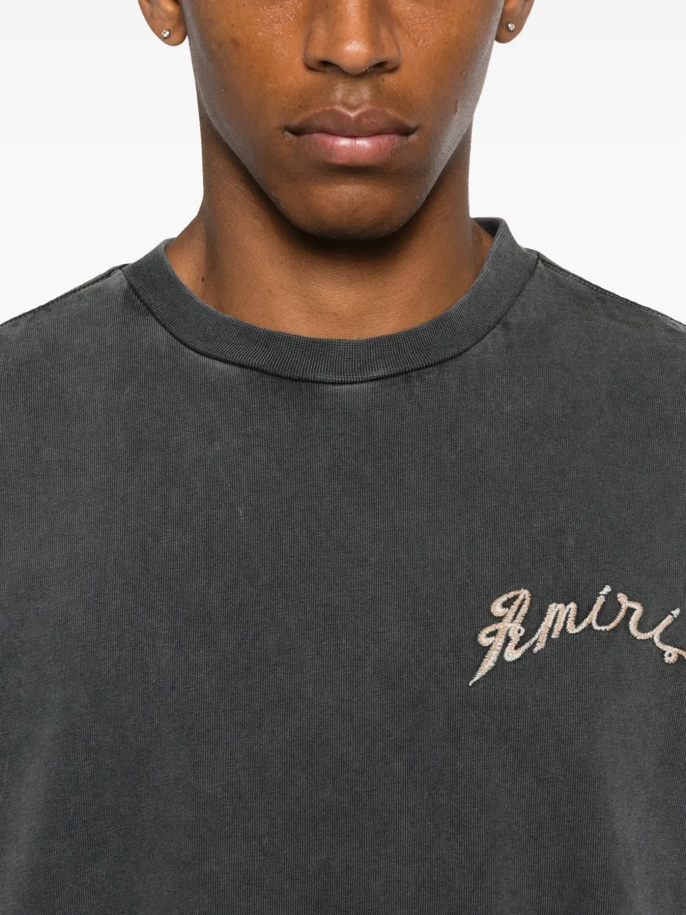 AMIRI T-shirt met borduurwerk Zwart