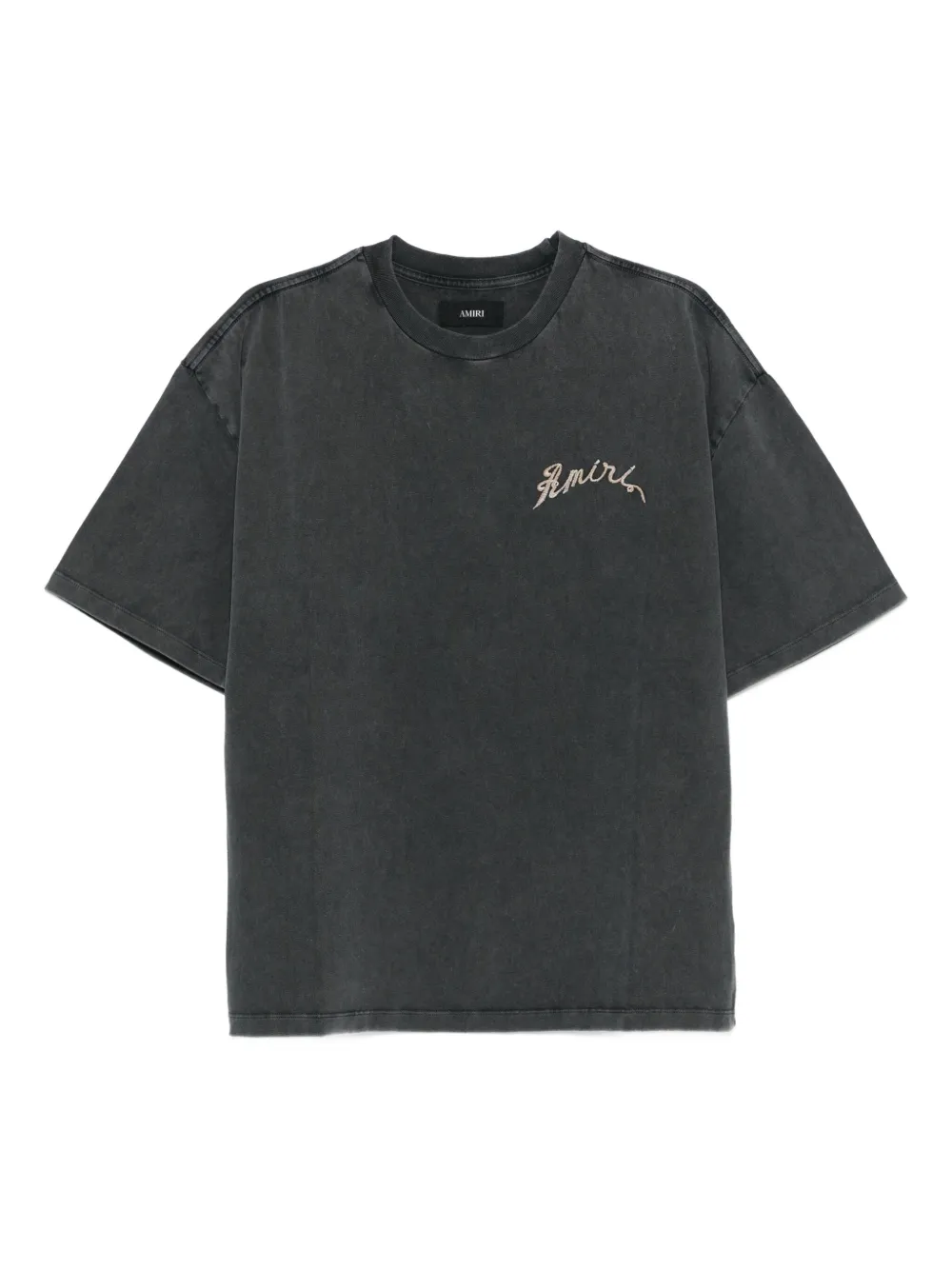 AMIRI embroidered short-sleeve T-shirt | Black | Image 1