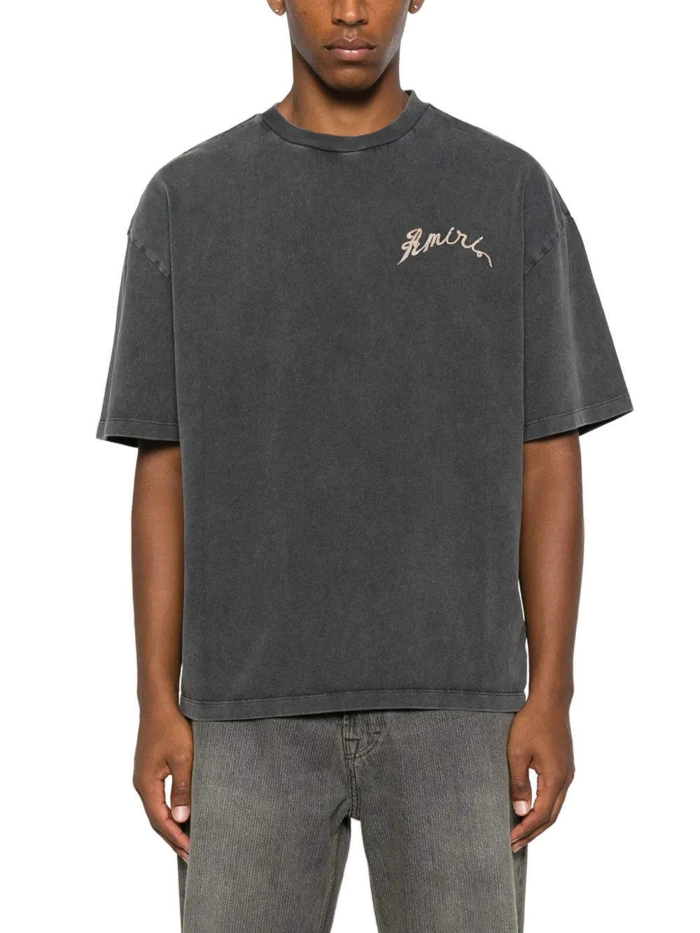 AMIRI T-shirt met borduurwerk Zwart