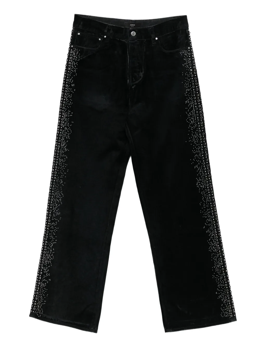 AMIRI embellished velvet jeans | Black | Image 1