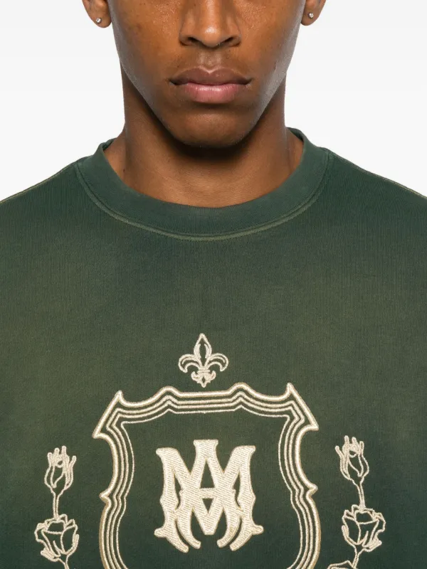 AMIRI crest-embroidered Sweatshirt | Green | FARFETCH