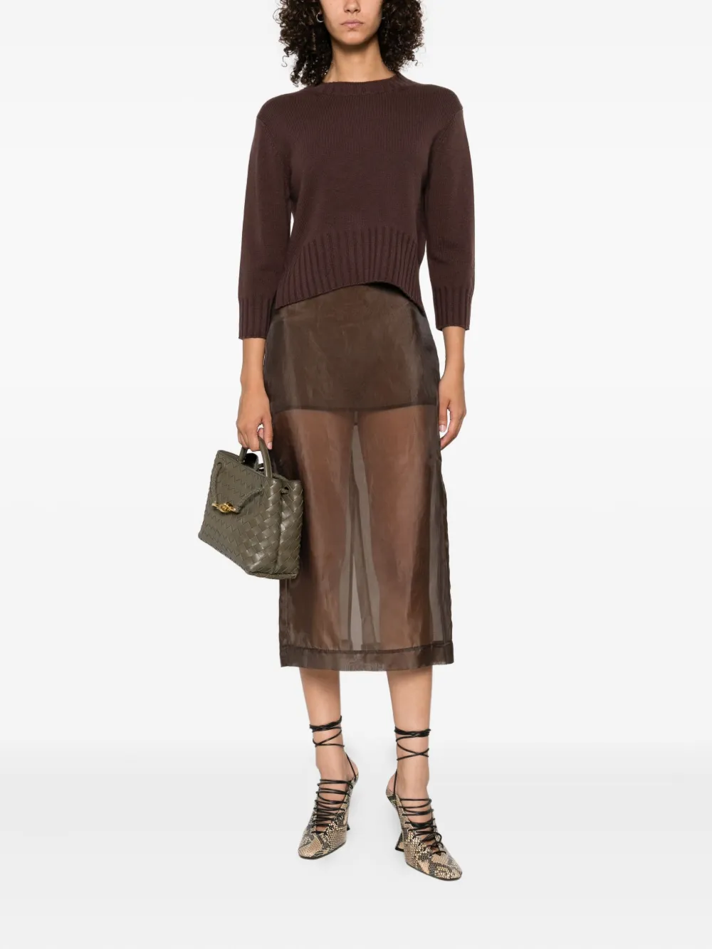 LouLou de Saison Mora LDS cashmere sweater Bruin