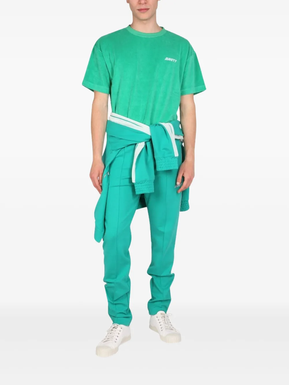 MOUTY logo-print T-shirt - Groen