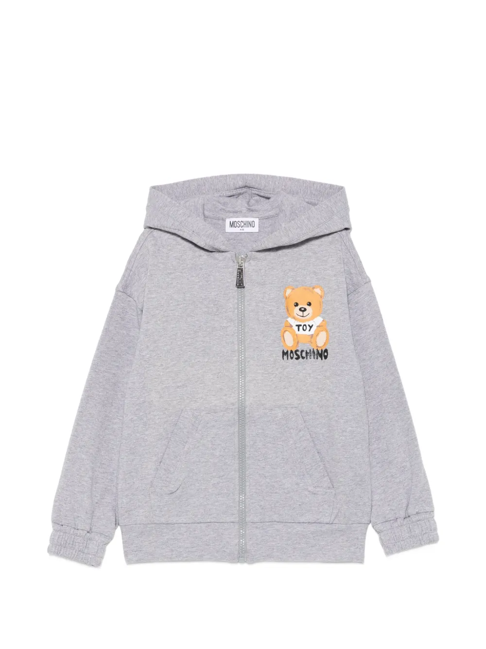 Moschino Kids zip-up hoodie - Grau