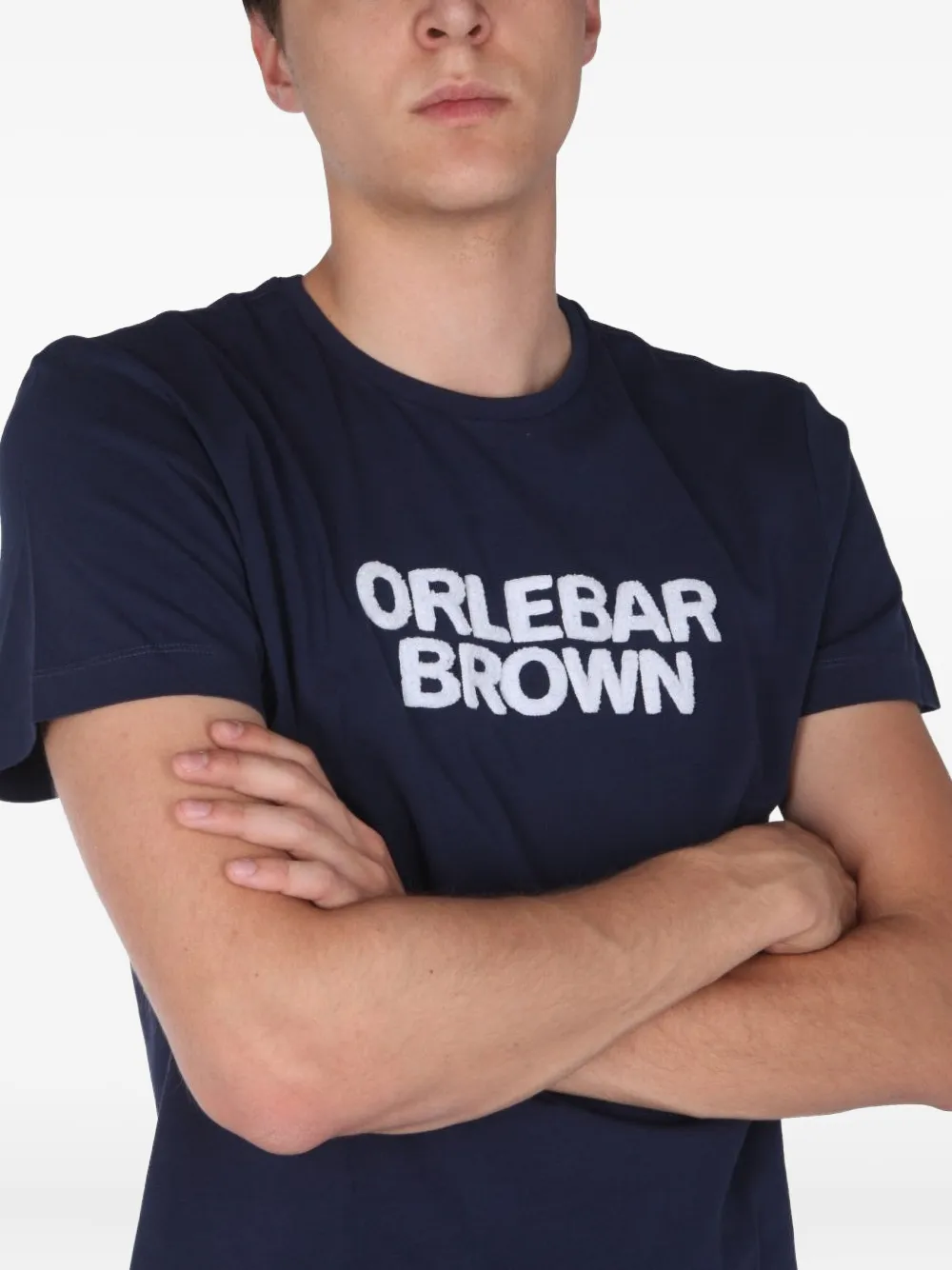 Orlebar Brown T-shirt met logoprint Blauw
