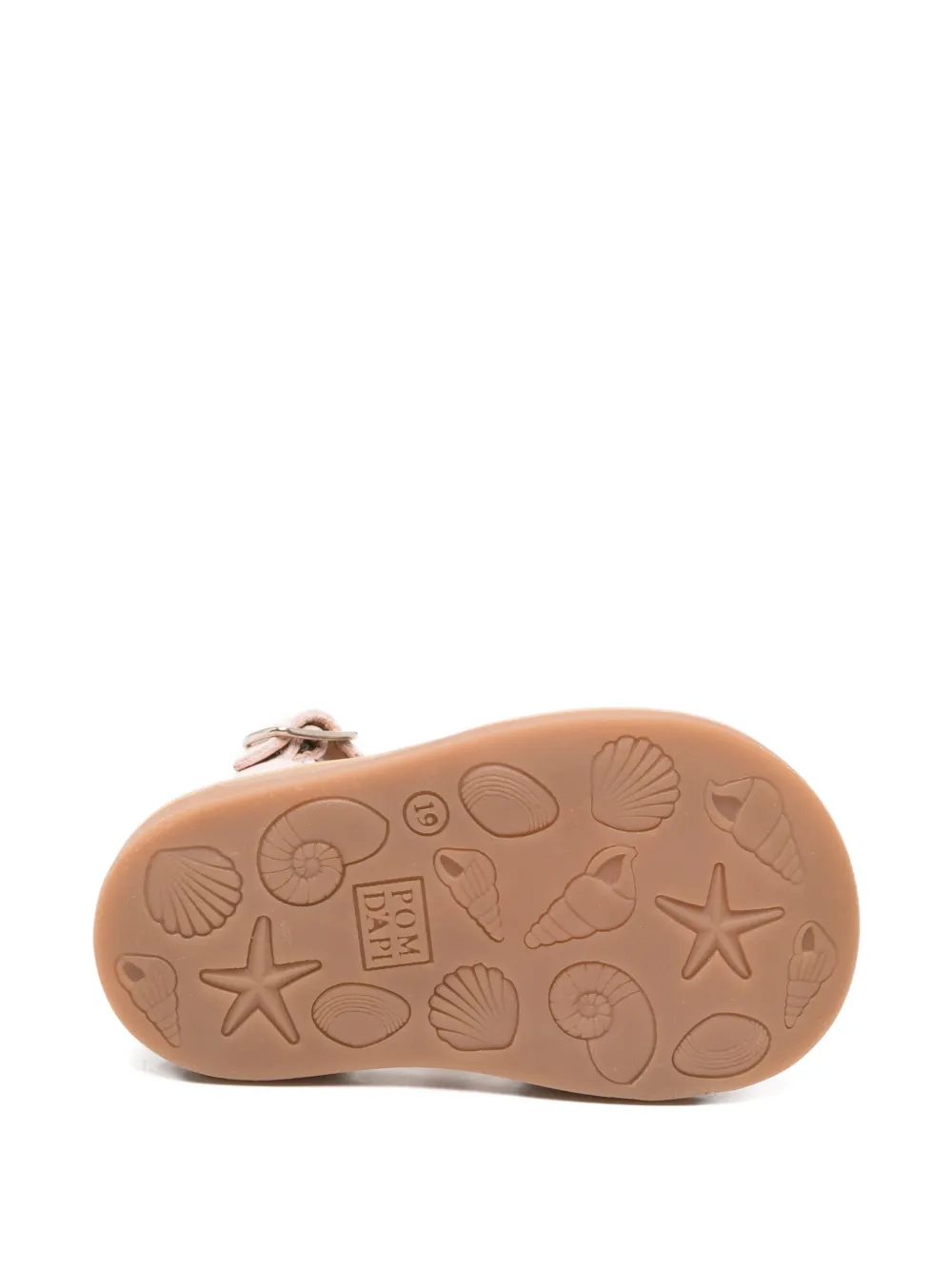 Pom D'api cherry-appliqué leather sandals Roze