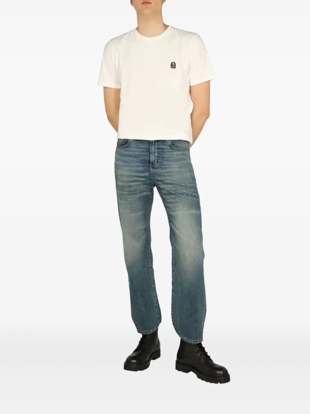 Parajumpers logo-patch T-shirt - Wit