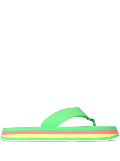 MSGM flip flops con motivo de rayas