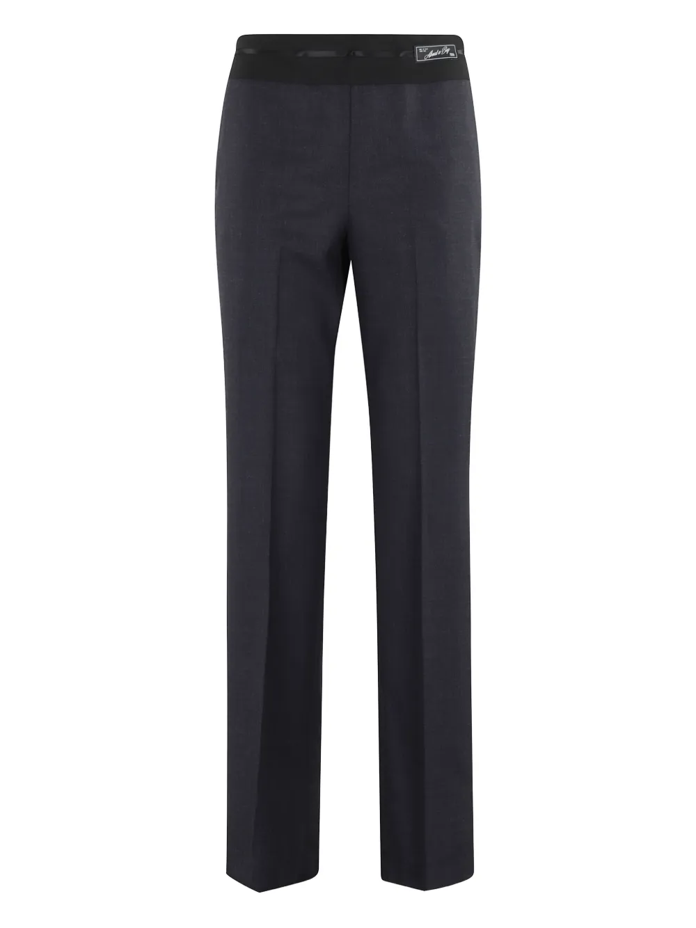 Erika Cavallini textured-weave tailored trousers Blauw