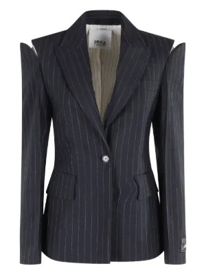 ジャケット ERIKA CAVALLINI Women Jackets P5SW56Z940 Blue ジャケット ERIKA CAVALLINI Women Jackets P5SW56Z940 Blue