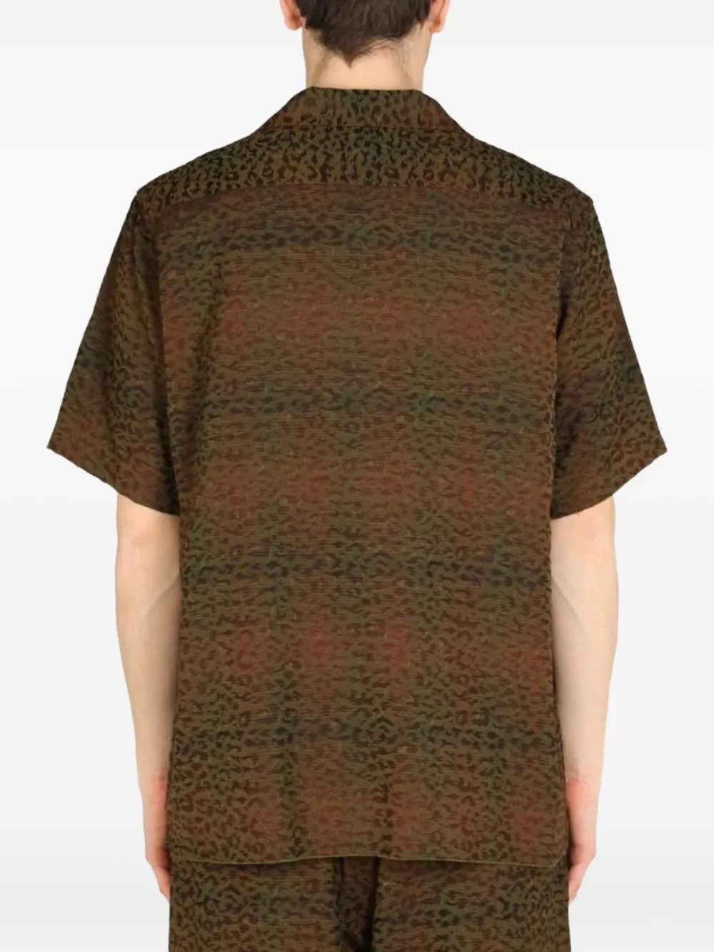 Needles Overhemd met korte mouwen Bruin