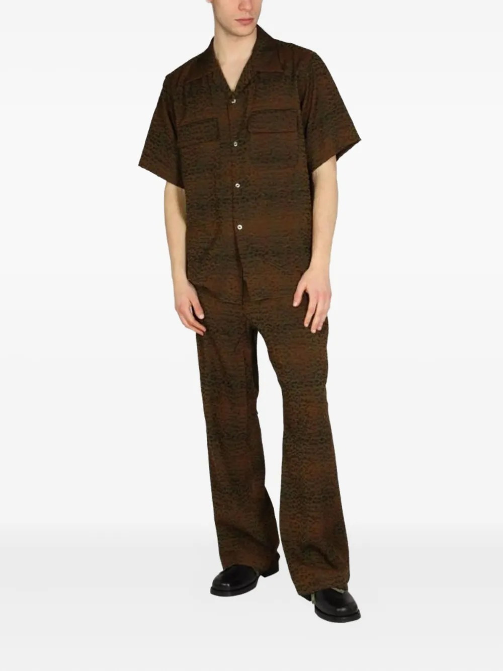Needles short sleeve shirt - Bruin