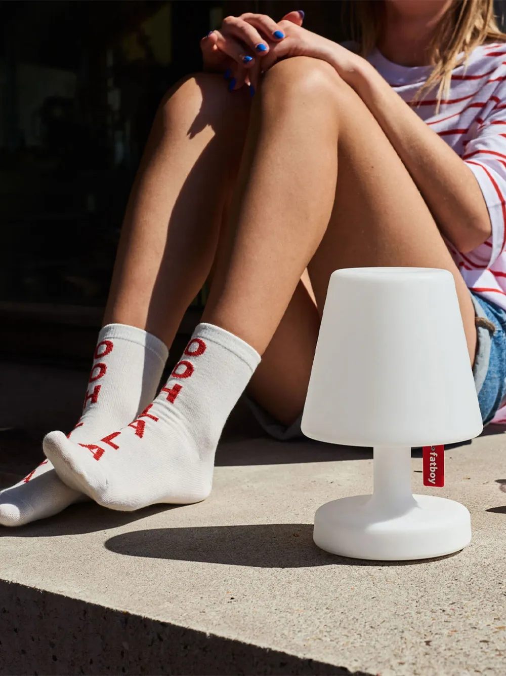  Fatboy Lampe De Table à Logo - Blanc 