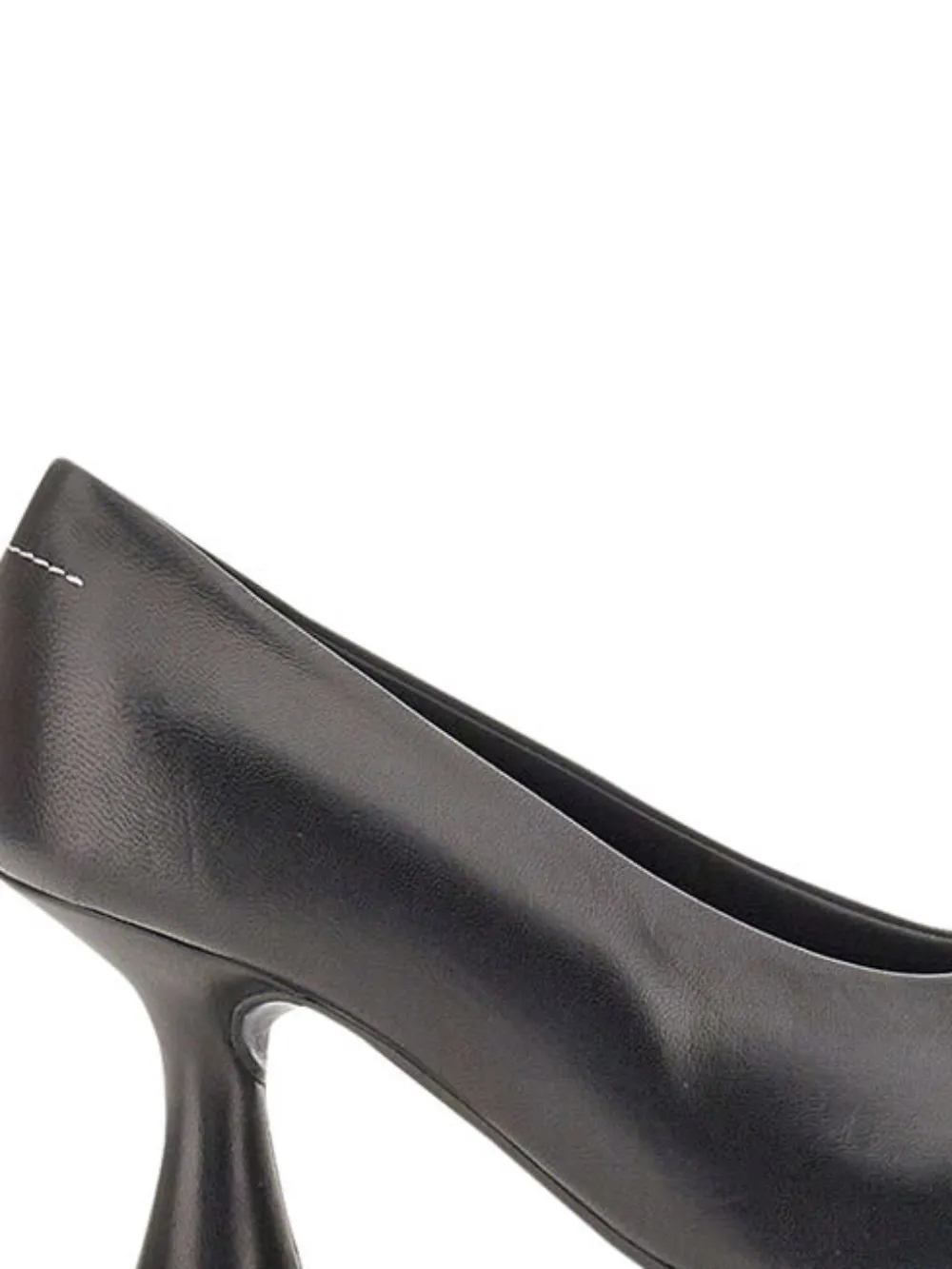 MM6 Maison Margiela 75 mm pumps met puntige neus en hak Zwart