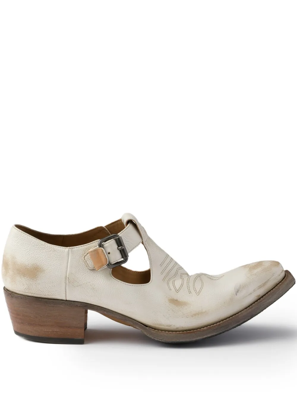 Prada Loafers met gespdetail Beige