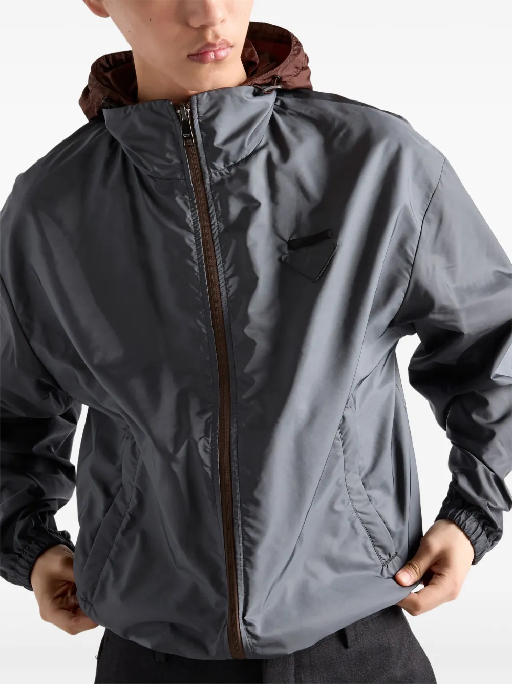 Prada Jack met capuchon Bruin