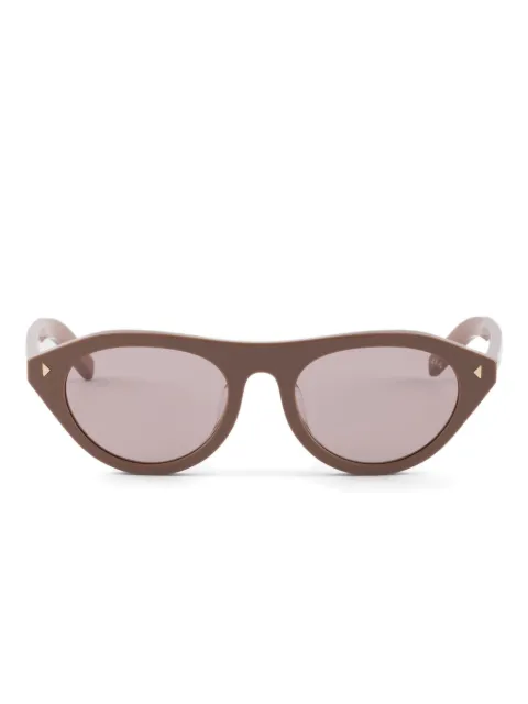 Prada Eyewear 三角形细节猫眼框太阳眼镜