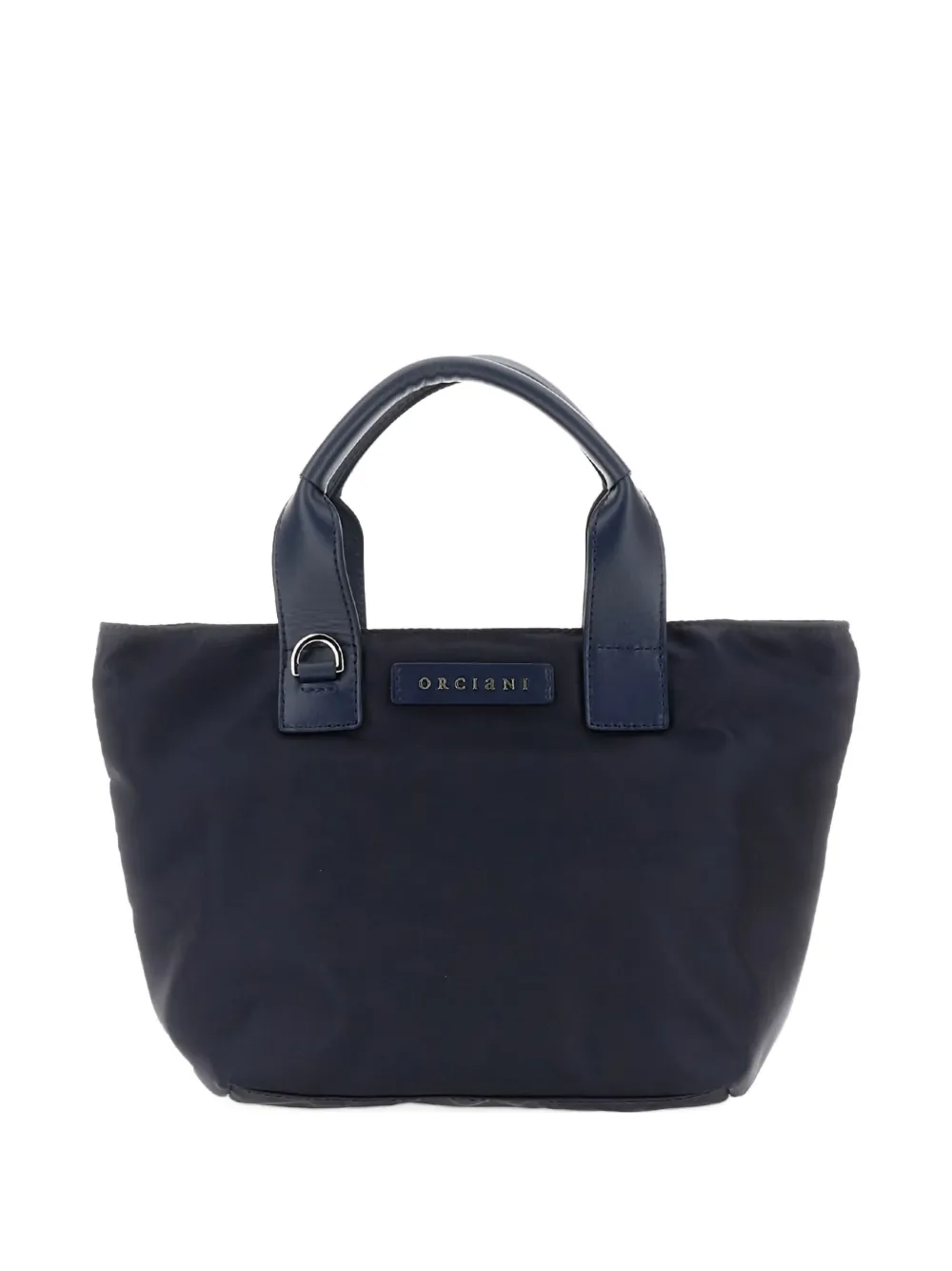 Orciani logo-patch shoulder bag - Blu