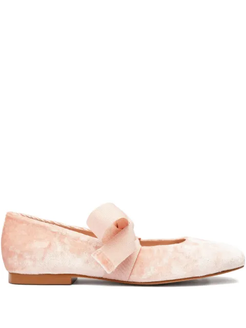 Sarah Chofakian Gris bow-embellishment ballet flats