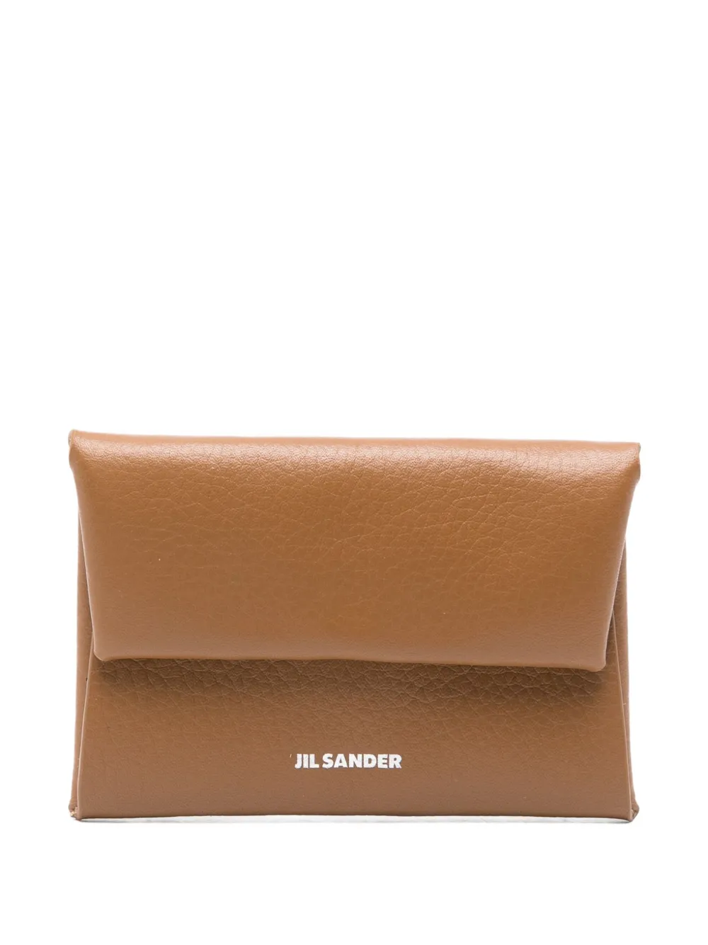 Jil Sander suede leather wallet Bruin
