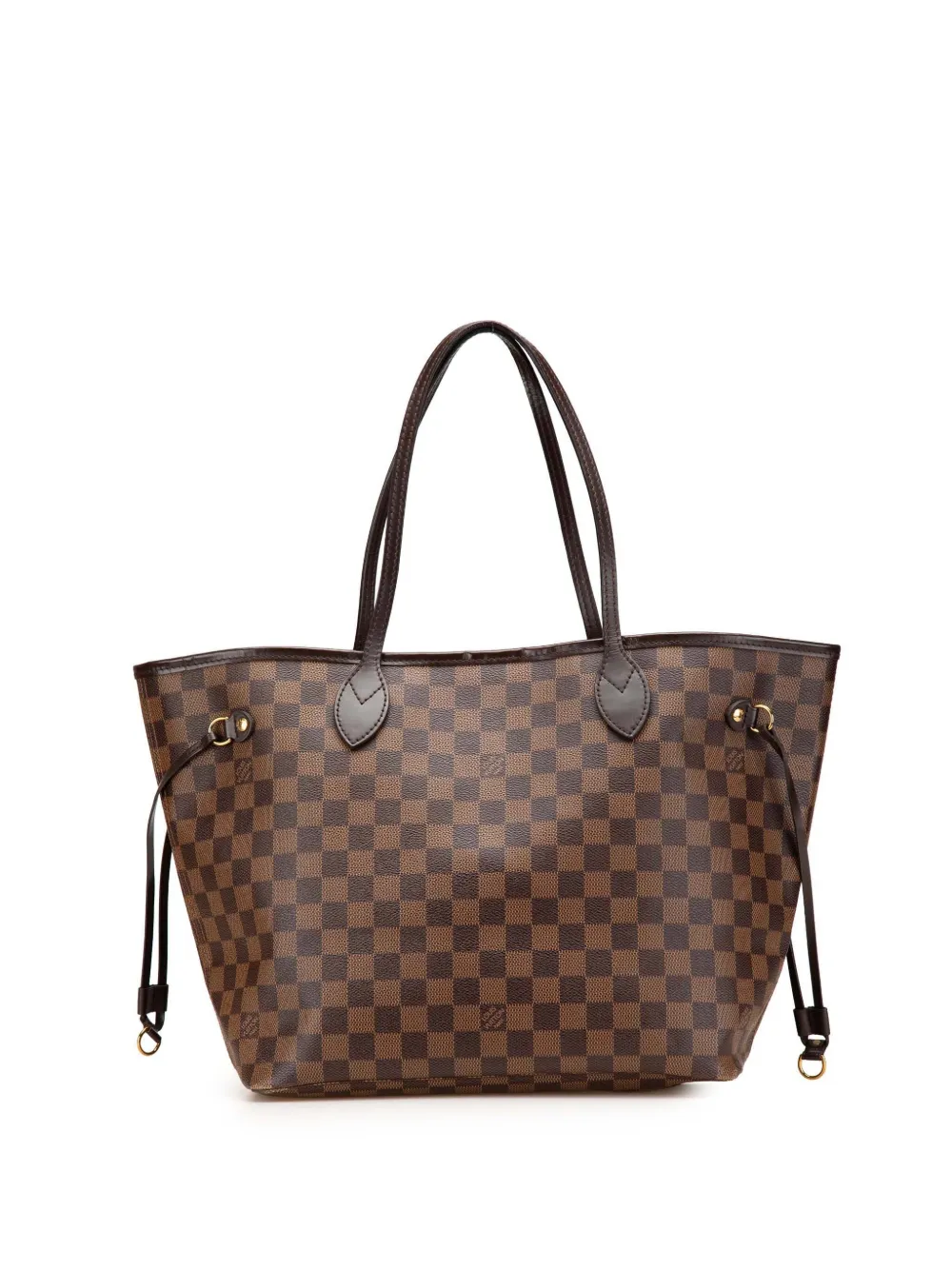 Pre-owned Louis Vuitton 2021-2025 Damier Ebene Neverfull Mm Tote Bag