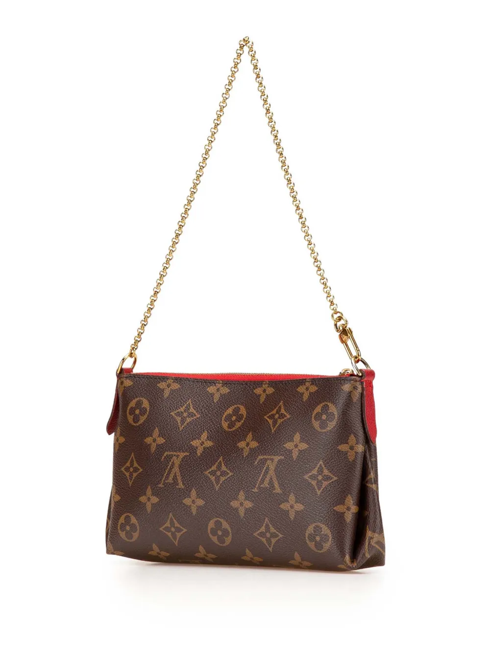 Pre-owned Louis Vuitton 2018 Monogram Pallas Clutch Satchel