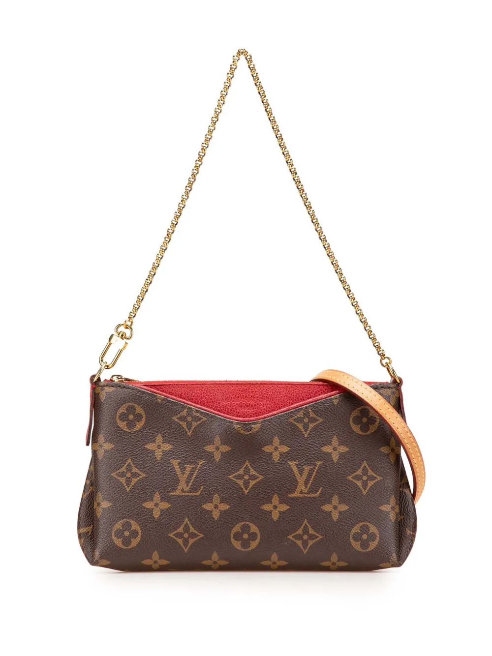 Louis Vuitton Pre-Owned 2018 Monogram Pallas Clutch satchel | Brown | Image 1