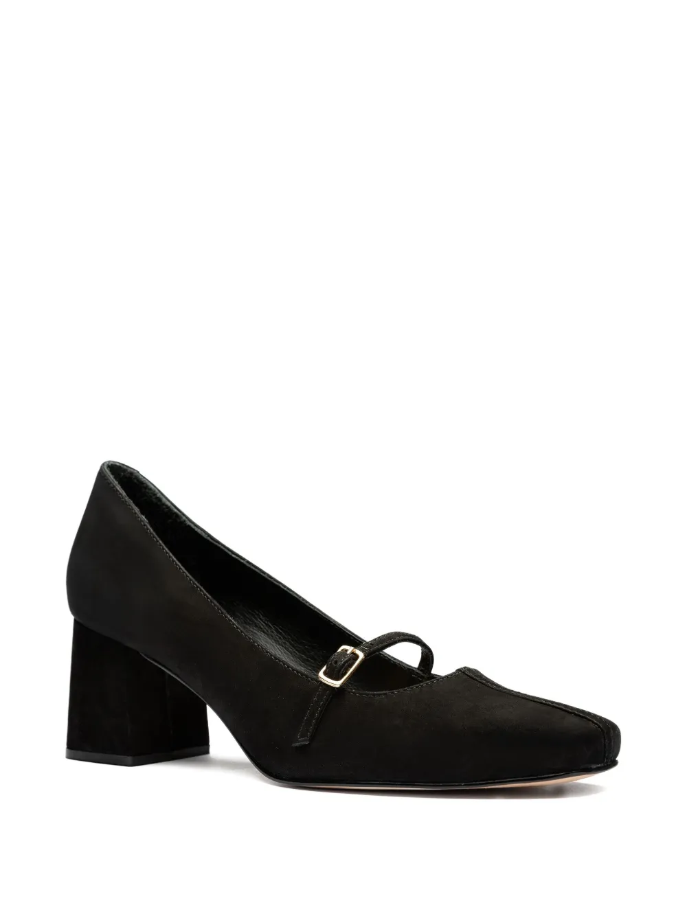 Sarah Chofakian 50 mm Fred Baier pumps met blokhak Zwart