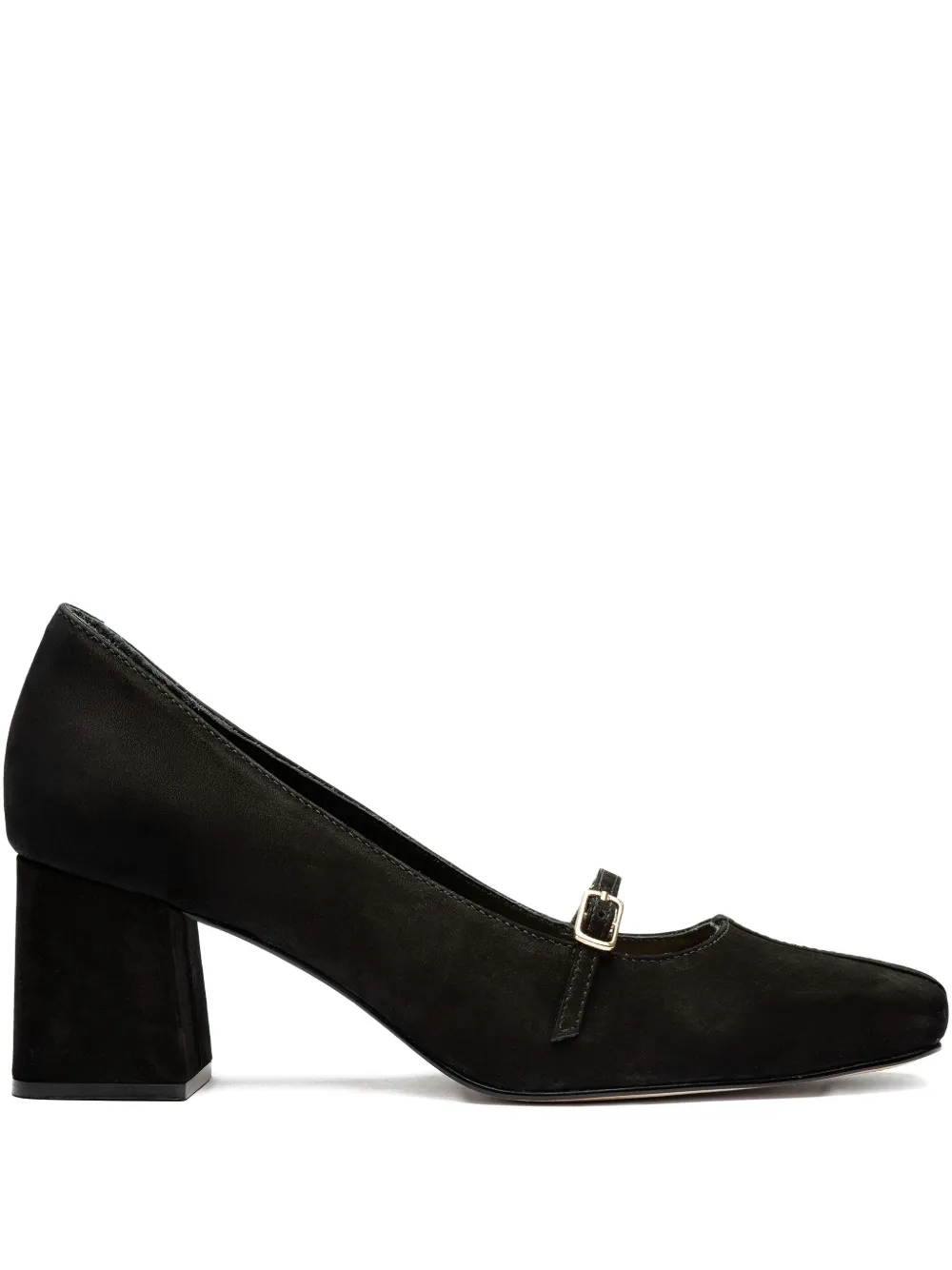 Sarah Chofakian 50 mm Fred Baier pumps met blokhak Zwart