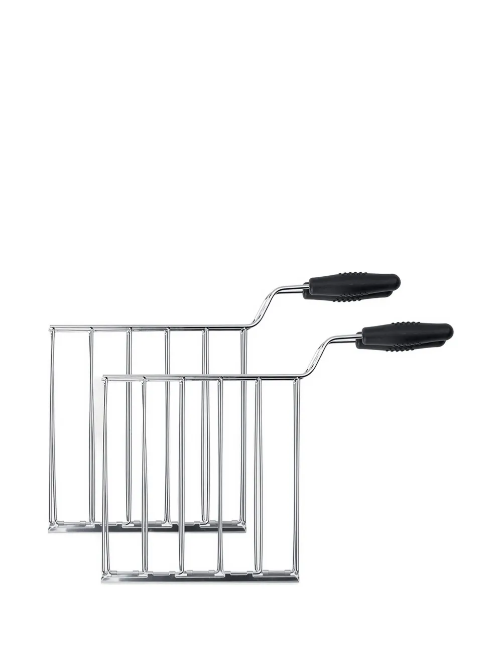 Smeg Steel Sandwich Toaster Racks (set Of Two) In Silver