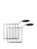 Smeg steel sandwich toaster racks (set of two) - Silver