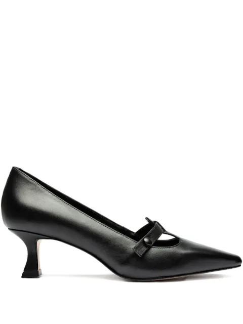 Sarah Chofakian Scarpin bico fino com botões e salto 45mm