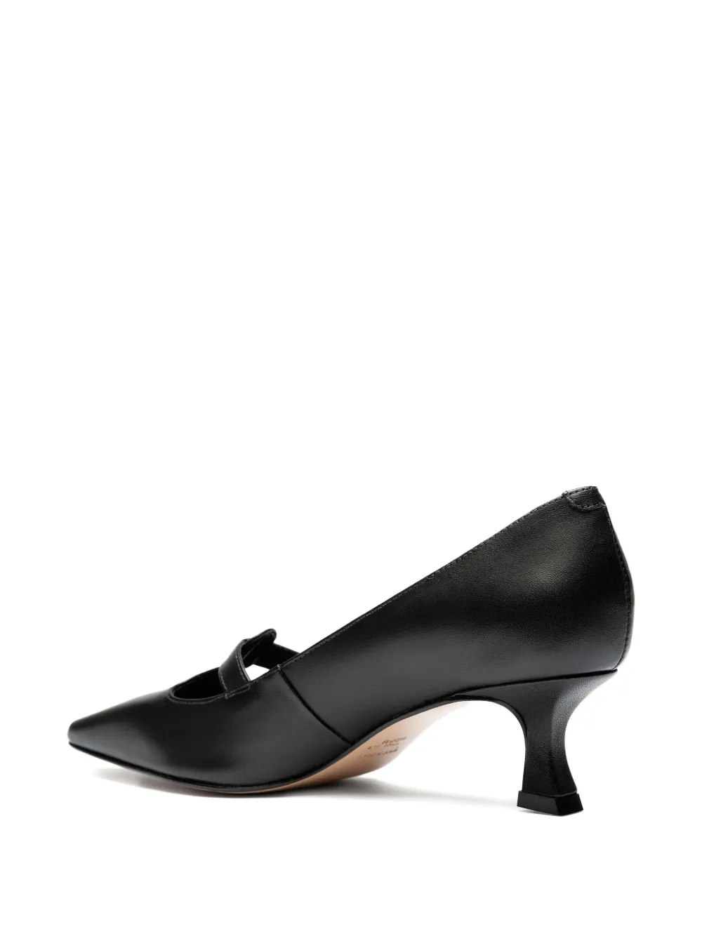 Sarah Chofakian 45mm button-detail pointed-toe pumps Black