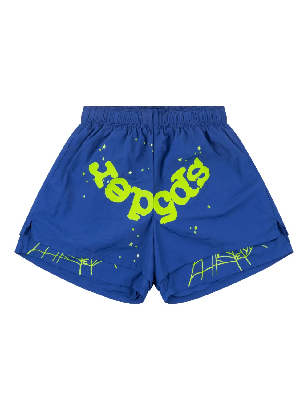 SP5DER Gelaagde shorts Blauw