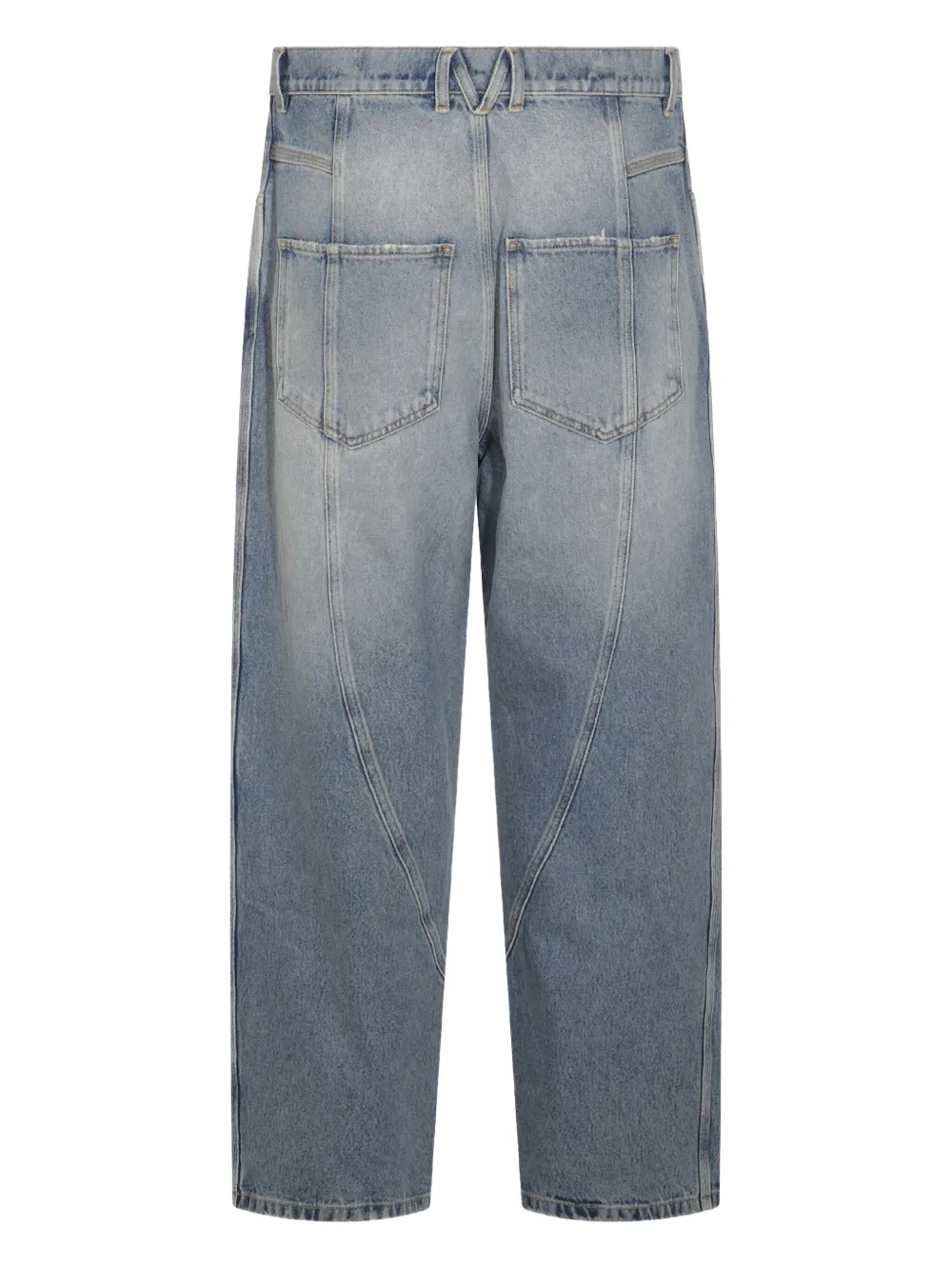 Moschino Jeans met logoplakkaat Blauw