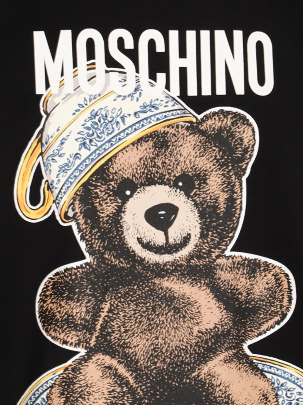 Moschino T-shirt met Teddy Bear-print Zwart