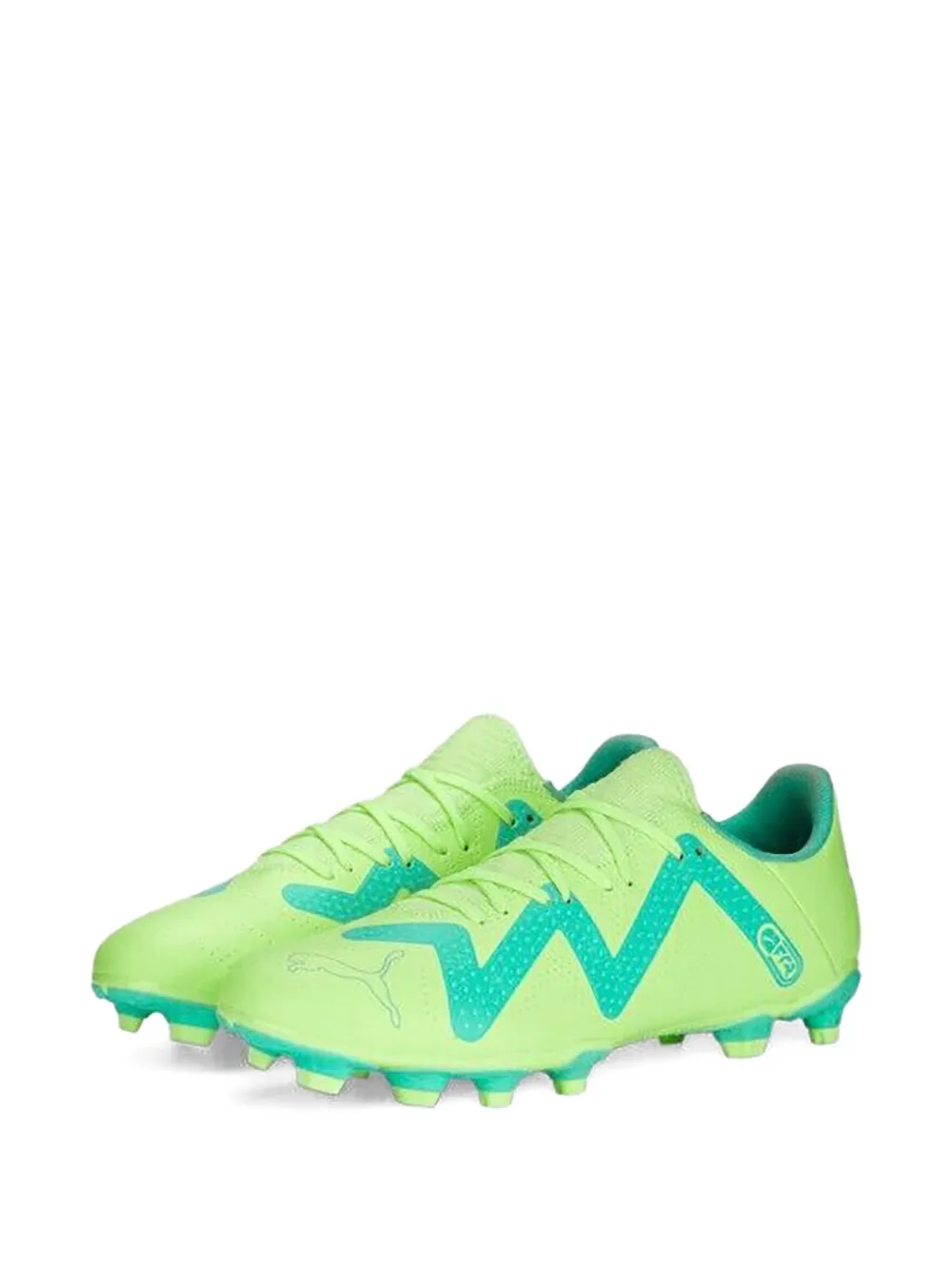PUMA Future Play FG AG "Pursuit Pack - Yellow/Peppermint" cleats | Low-Tops | Image 2