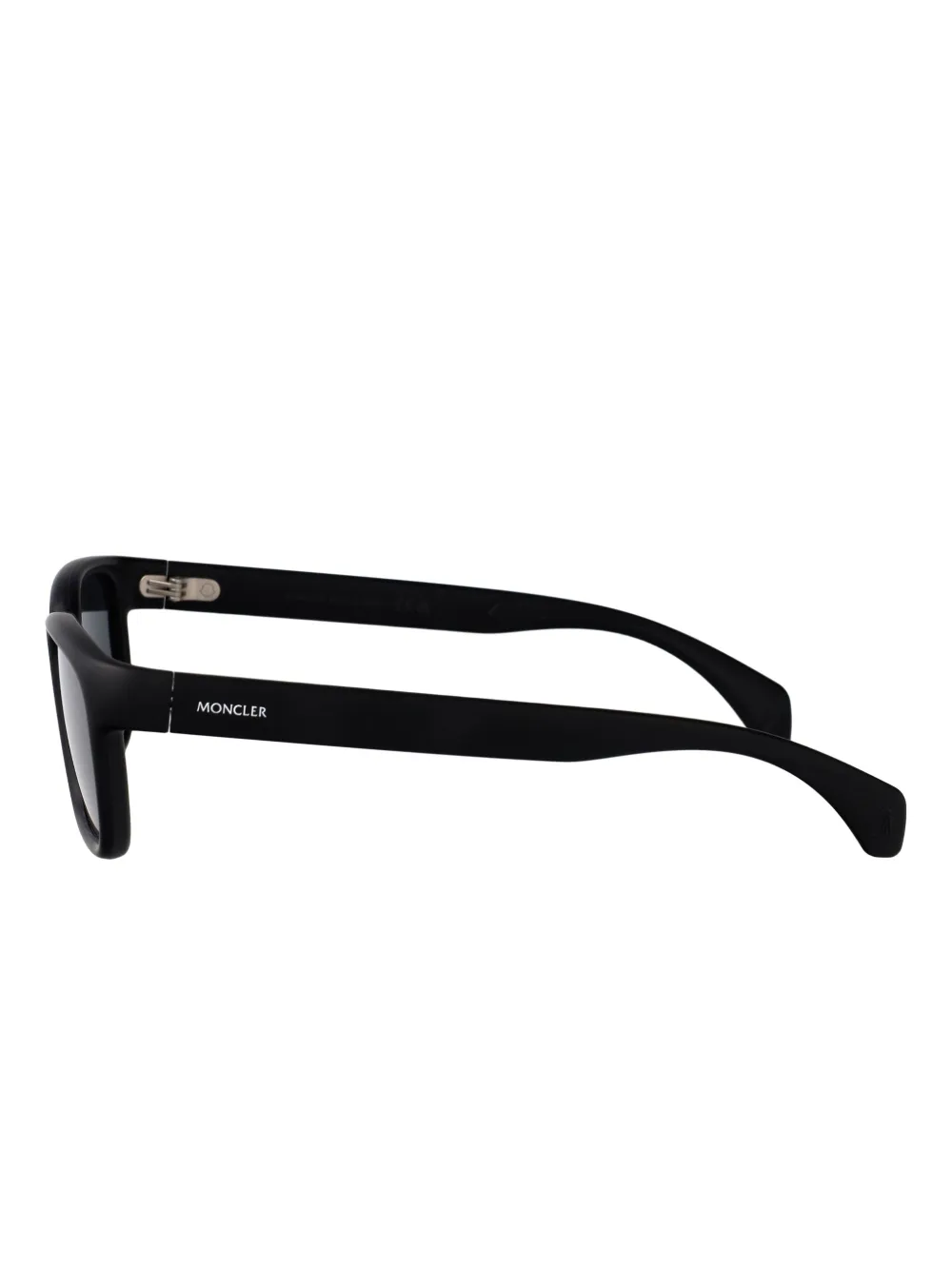 Moncler Eyewear Slicka zonnebril met rechthoekig montuur Zwart