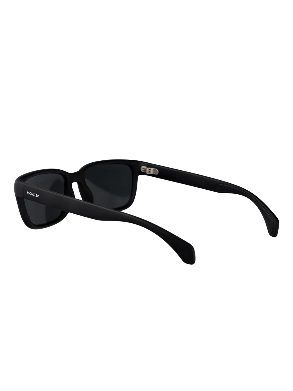 Moncler Eyewear Slicka zonnebril met rechthoekig montuur Zwart