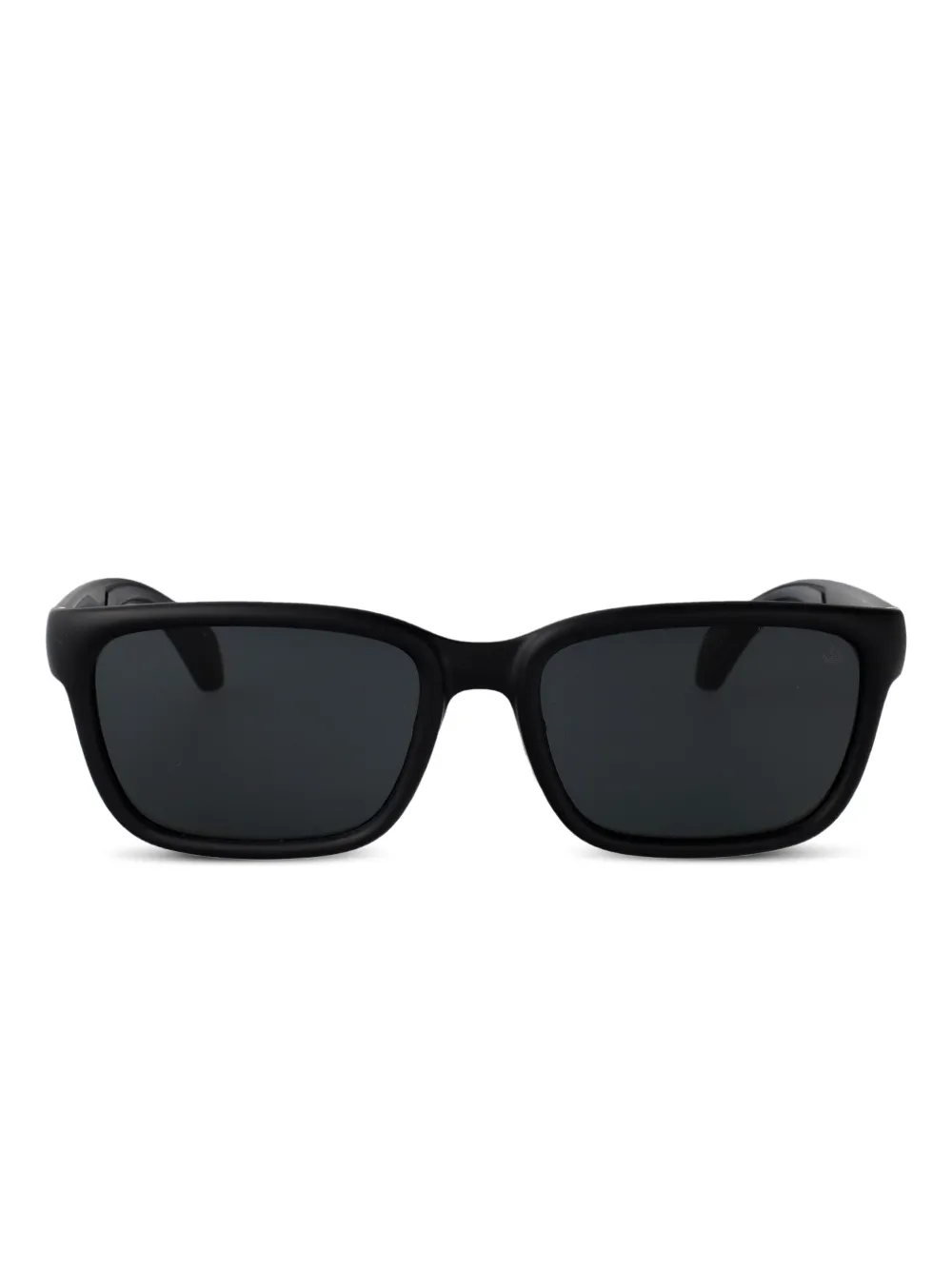 Moncler Eyewear Slicka zonnebril met rechthoekig montuur Zwart