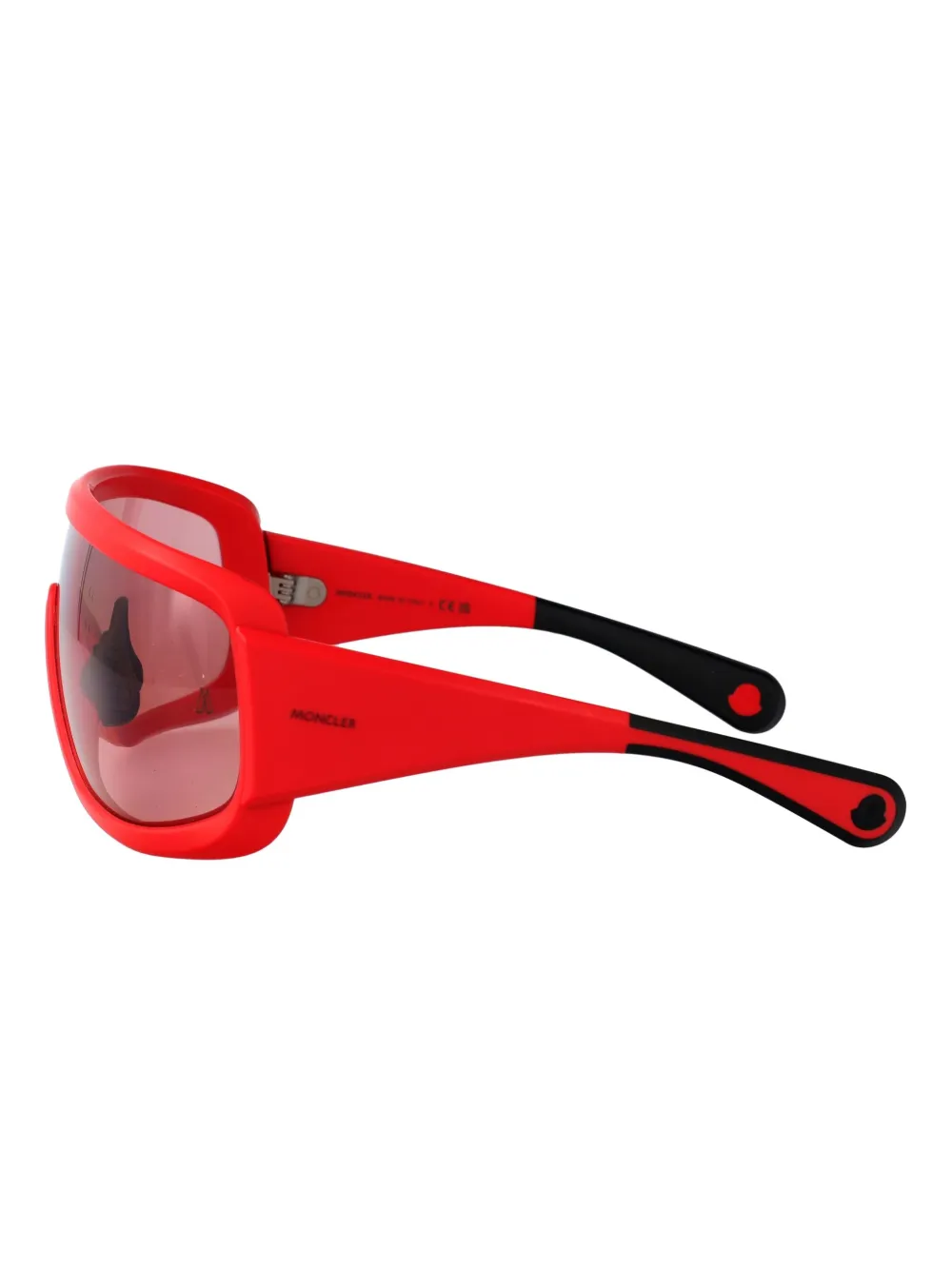 Moncler Eyewear Snowskeerer rectangular-frame sunglasses Rood