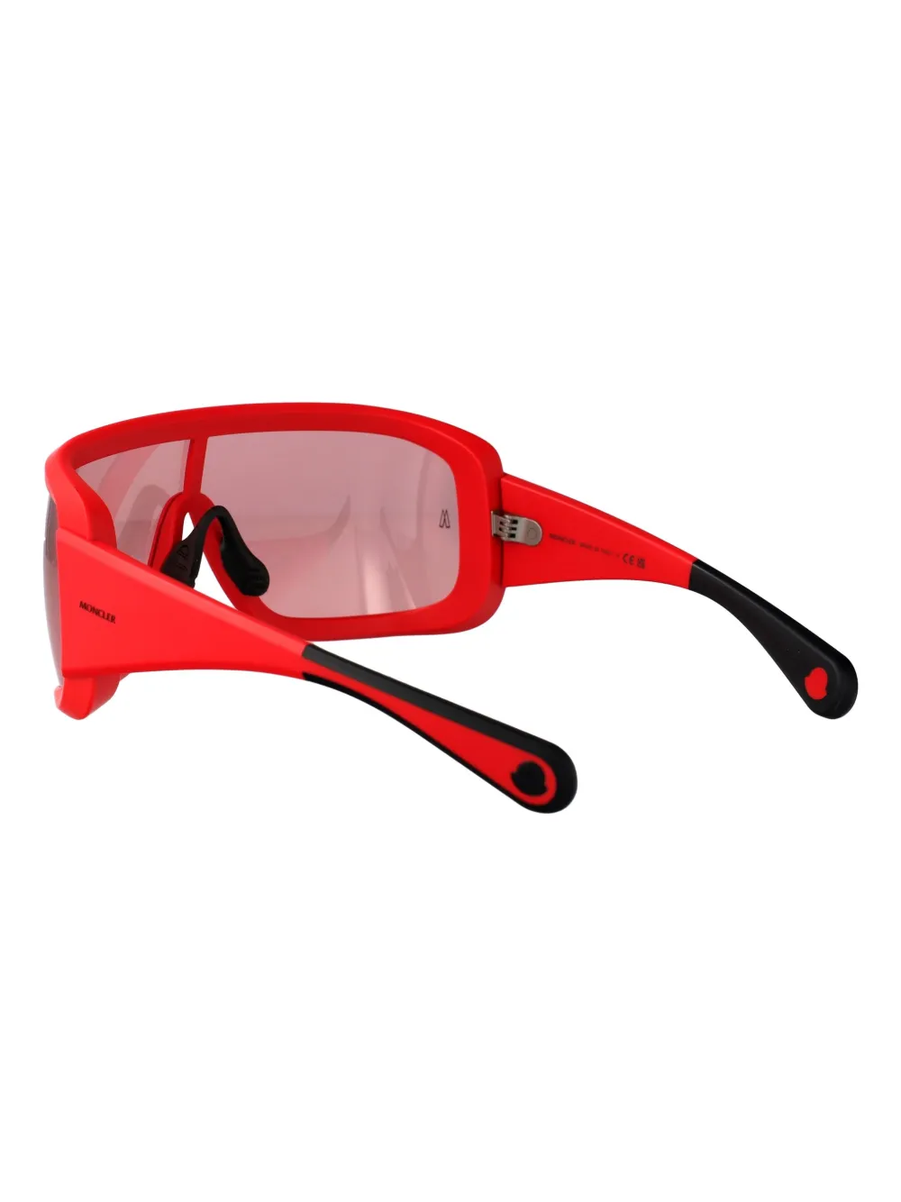 Moncler Eyewear Snowskeerer rectangular-frame sunglasses Rood