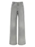 Ermanno Scervino rhinestone-chevron cotton jeans - Grey