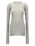 Rick Owens ribbed long-sleeve t-shirt - Grey