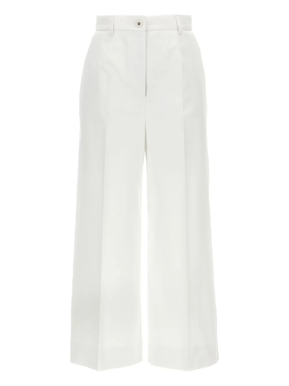 Dolce & Gabbana double-darts high-waisted trousers | White | Image 1