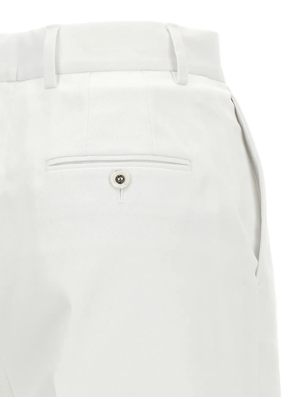 Dolce & Gabbana High waist broek met dubbele pijl Wit