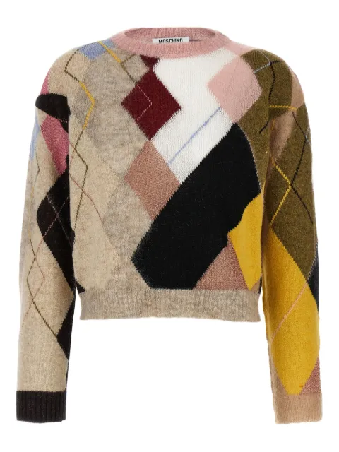 Moschino diamond-pattern sweater